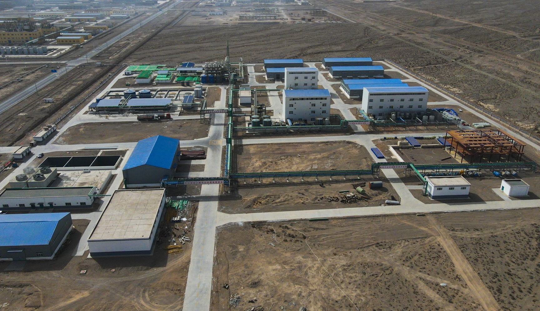 甘肃润盛农禾玉门化工基地航拍全景